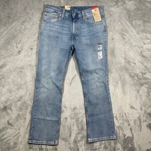 Levi's 527 Mens Slim Bootcut Stretch Jeans Blue Wash Size 32x30 New